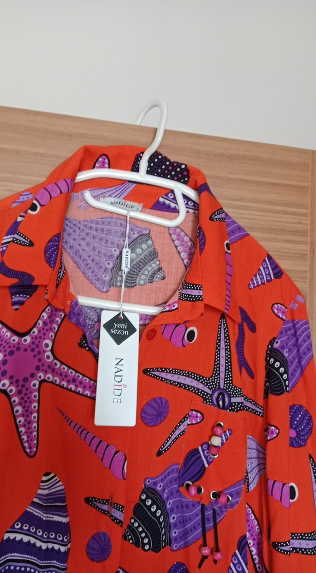 viskon kumaş uzun tunik - Görsel 2