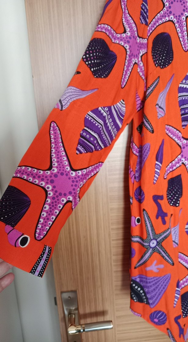 viskon kumaş uzun tunik - Görsel 3