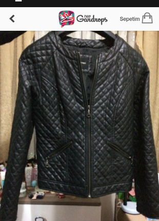 siyah deri ceket