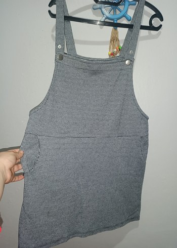 Gri Örgü Kadın Kısa Salopet - Görsel 2