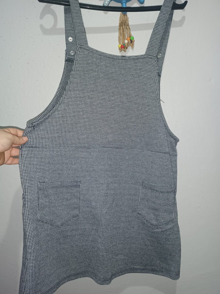 Gri Örgü Kadın Kısa Salopet - Görsel 3