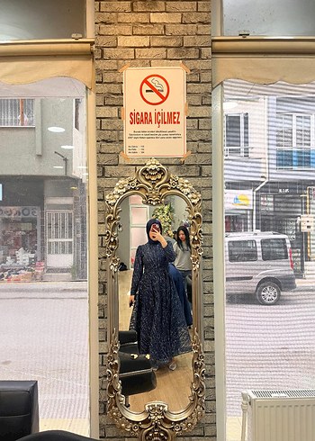 Altın Renkli Yılan Desenli Uzun Kollu Kadın Elbise