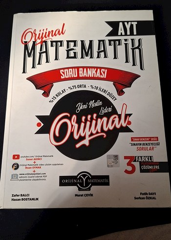 Orijinal Matematik AYT Soru Bankası