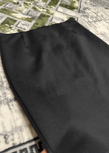 Siyah Basic Mini Kadın Etek - Görsel 2