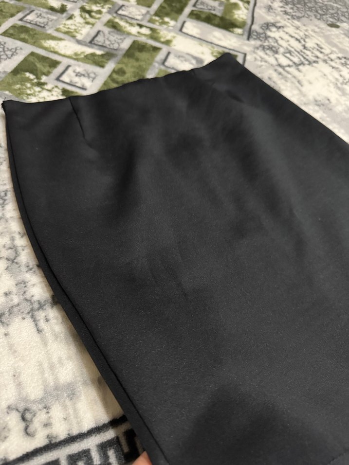 Siyah Basic Mini Kadın Etek - Görsel 2