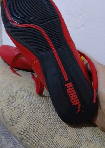 39 Beden kırmızı Renk Kırmızı Puma Erkek Futbol Ayakkabısı Velcro