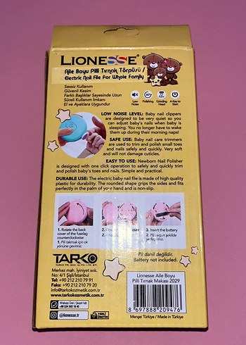 Lionesse Pilli Elektrikli Bebek Tırnak Törpüsü - Görsel 2