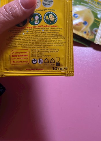 Dalin Bebek Saç & Vücut Şampuanı 10 ml - Görsel 3