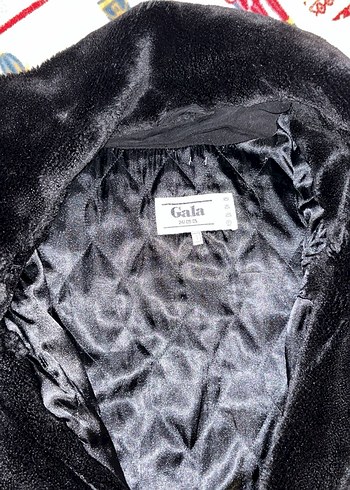 Kürklü Siyah Midi Süet Bayan Kaban - Görsel 3