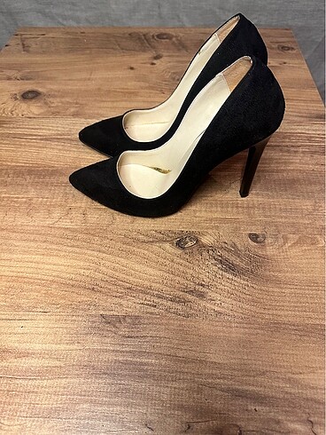 Diğer Siyah stiletto süet