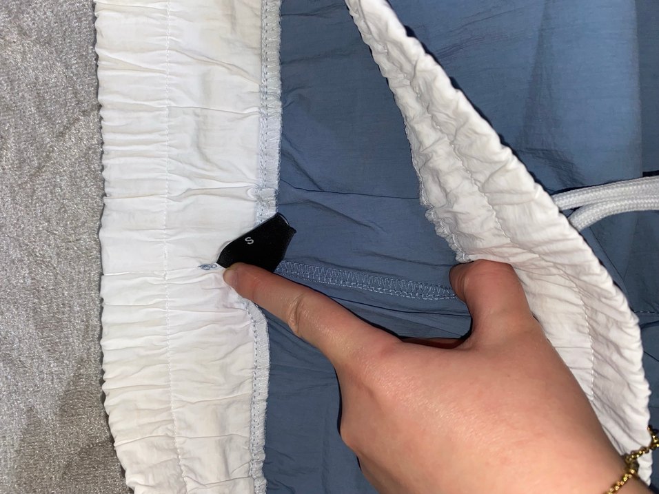 Mavi beyaz bel deraylı Kadın Spor alt - Görsel 3