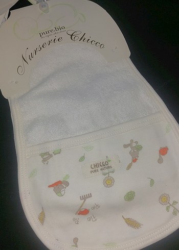 Nakışlı Bebek Önlüğü - Pastel Beyaz - Görsel 3