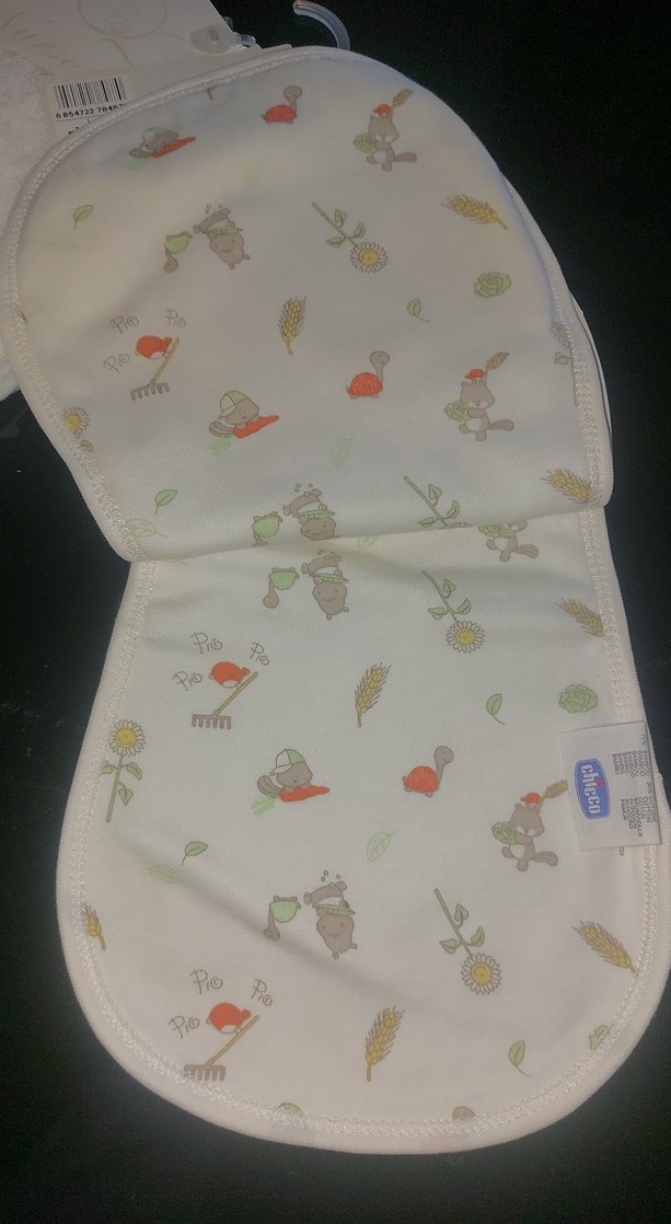 Nakışlı Bebek Önlüğü - Pastel Beyaz - Görsel 4