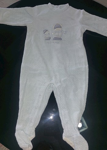 Uzun Kollu Beyaz Erkek Bebek Body - Görsel 2