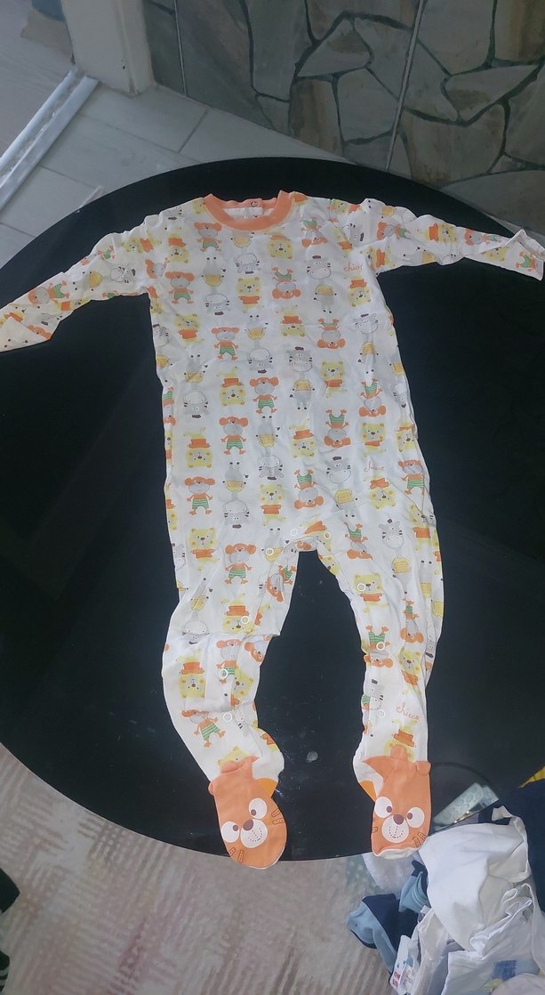 Pastel Renkli Baskılı Çocuk tulum - Görsel 2