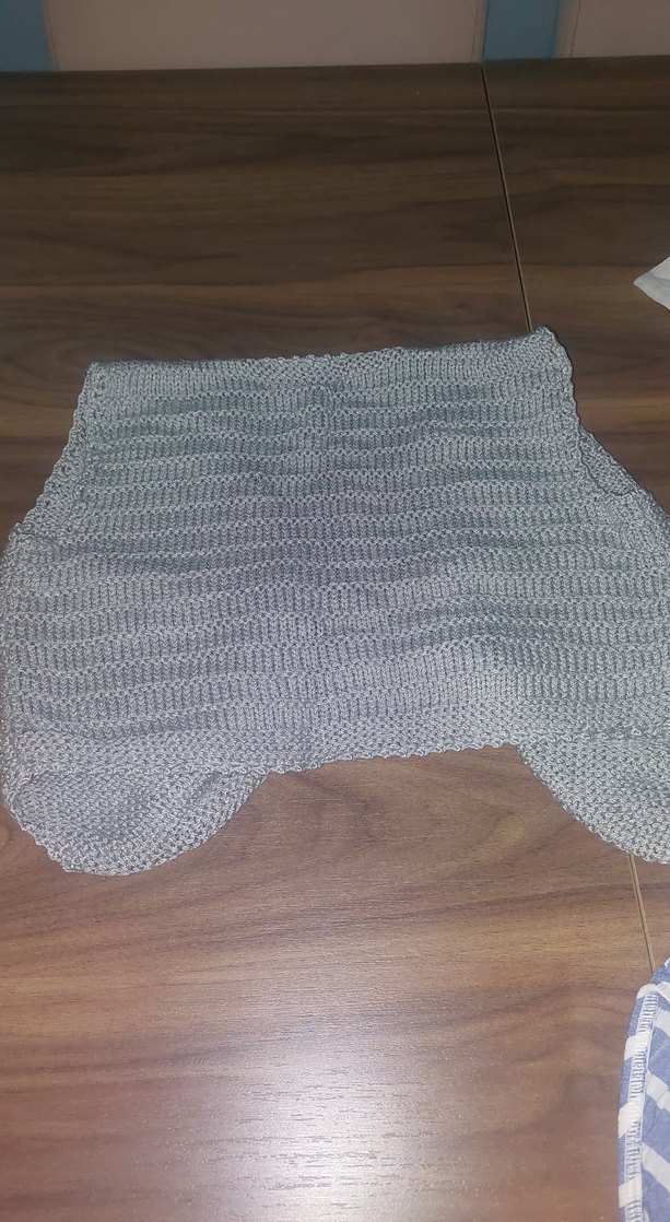 Gri Örgü Kolsuz erkek cocuk Süveter - Görsel 3