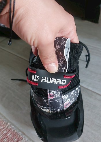 Desenli Siyah Yüksek Topuklu Bağcıklı erkek spor Ayakkabı - Görsel 4