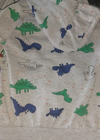 Kapüşonlu Fermuarlı Erkek Çocuk Sweatshirt 3 4 yaş - Görsel 2