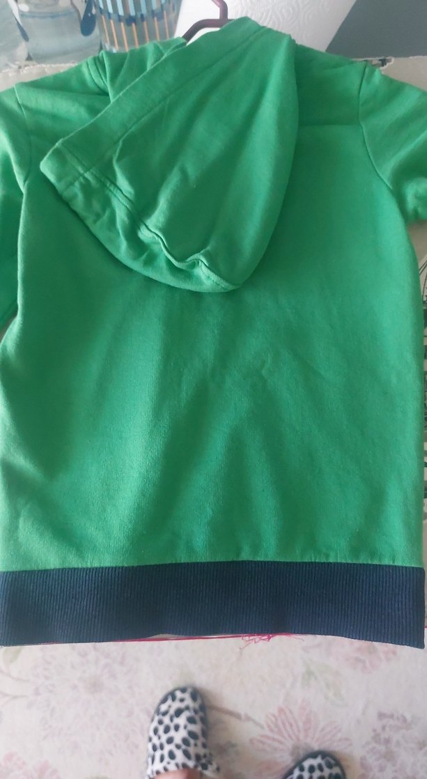 Parlak Yeşil Fermuarlı Erkek Çocuk Sweatshirt - Görsel 3