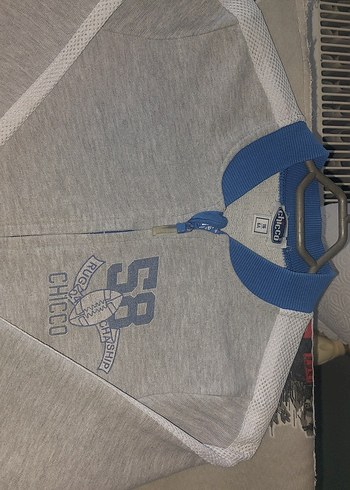 Chicco Erkek Çocuk Gri Fermuarlı Sweatshirt - Görsel 2