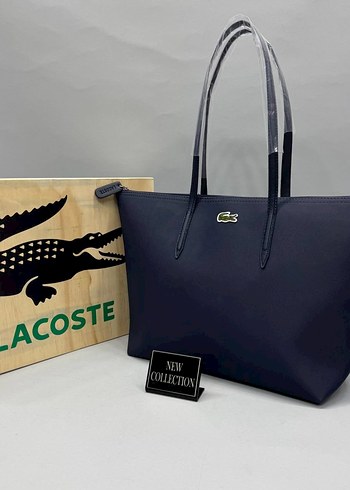 Lacoste lacivert Deri Kadın El Çantası