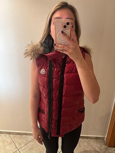 m Beden Moncler Kürklü Yelek