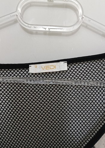 Drapeli Desenli Gri Kadın Bluz - Görsel 3