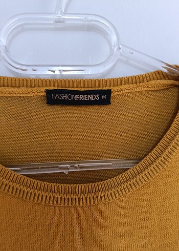 Sarı Kadın Yün Uzun Kollu Kazak - Görsel 3