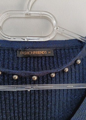 Kadın Gri V Yaka Triko Kazak - Görsel 3