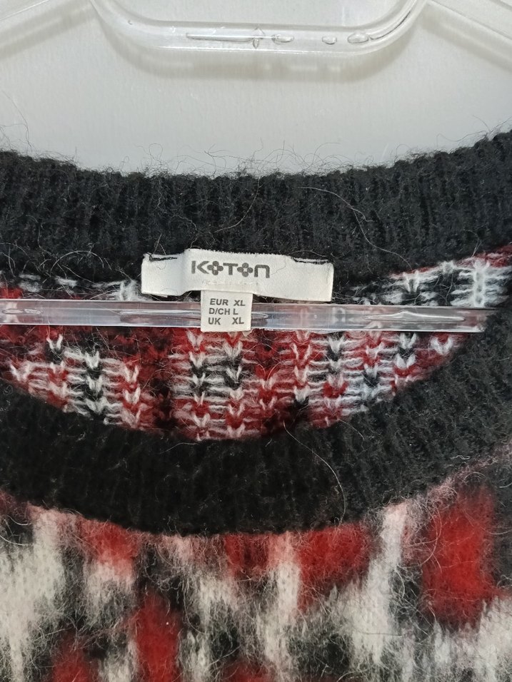 Kürk Detaylı Uzun Kollu Salaş Kadın Kazak - Görsel 3