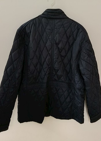 Düğmeli Siyah Erkek Midi Mont - Görsel 2