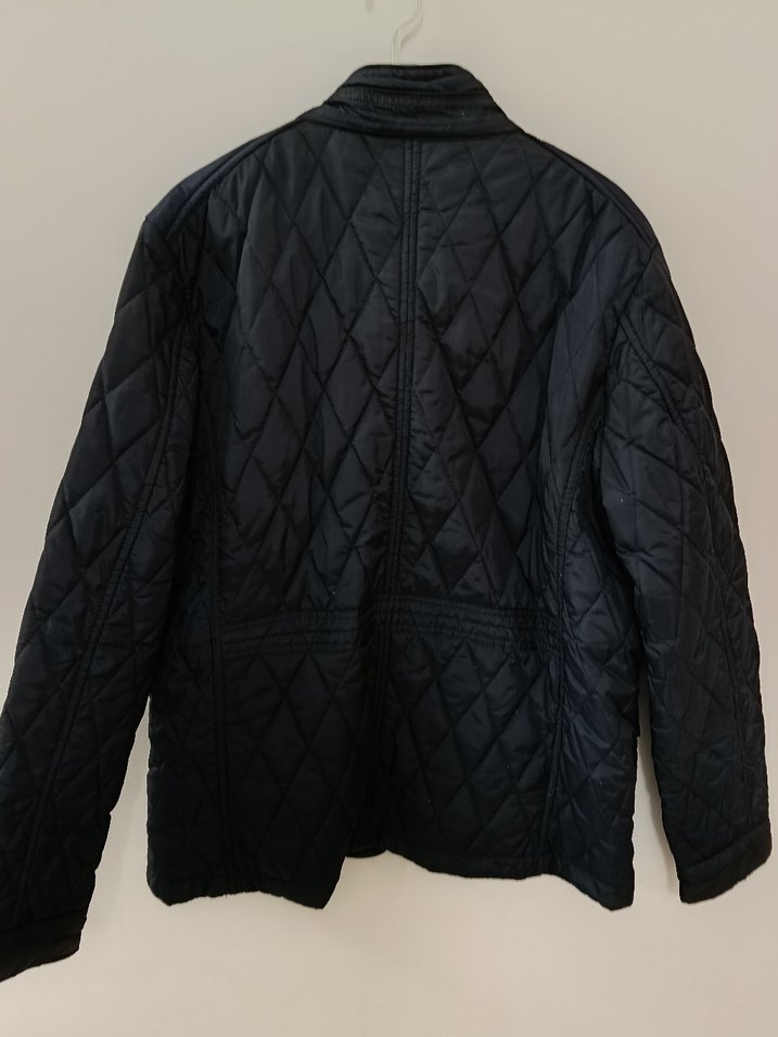 Düğmeli Siyah Erkek Midi Mont - Görsel 2