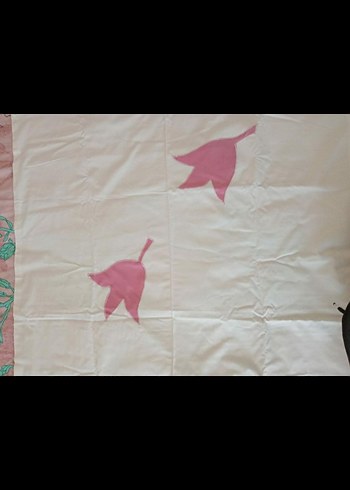 Pembe Baskılı bebek Nevresim ve Çarşaf Takımı - Görsel 3