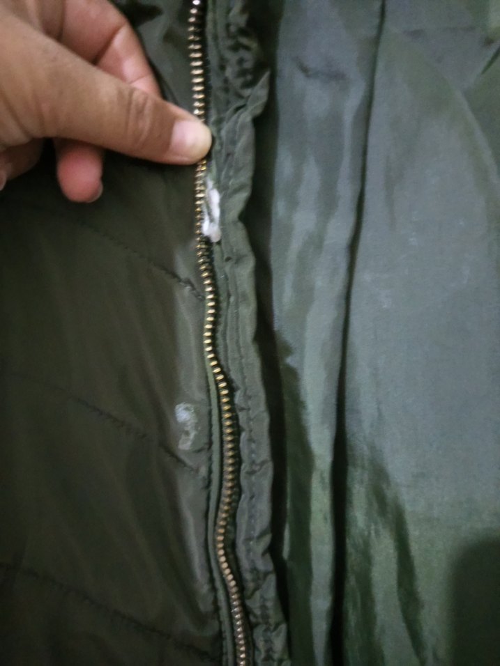 Kadın Haki Fermuarlı mont - Görsel 2