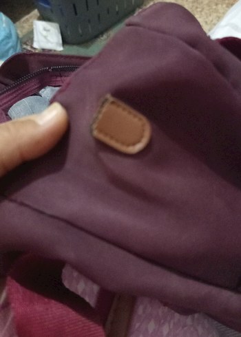 Diğer Bordo Kadın Günlük Fermuarlı Çanta