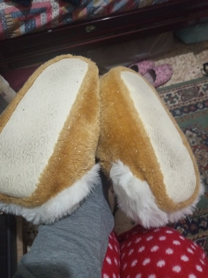 Kızlar için Kahverengi Kürklü Tavşan Terlik - Görsel 2