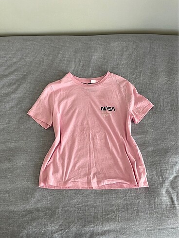 pembe h&m t-shirt