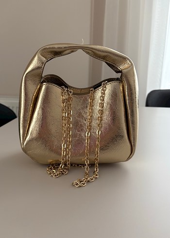Mango Mango gold çanta