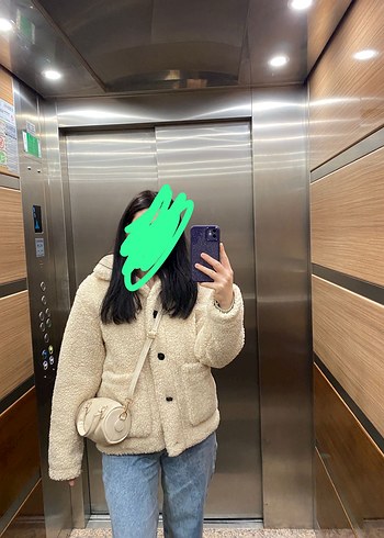 LC Waikiki Bej Dugmeli Midi Kadin Ceket