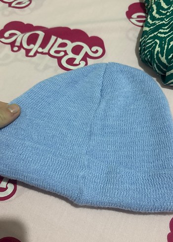 Mavi Örgü Kadın-erkek bere - Görsel 3