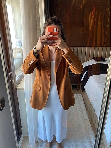 Tüzün karamel rengi ceket