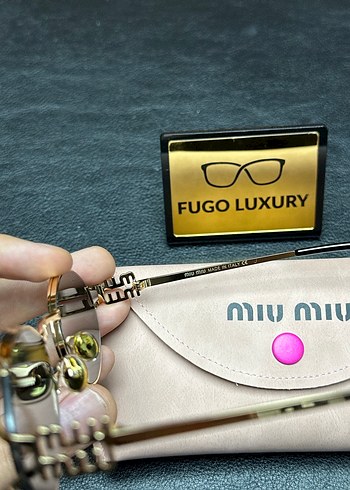 Miu Miu Miu Miu Kadın Altın çerçeve Gözlük