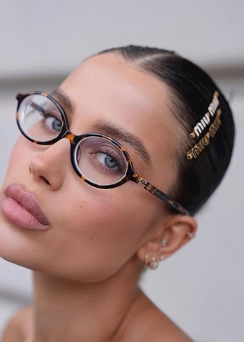 Beden çeşitli Renk Miu Miu Vintage Bej Gözlük