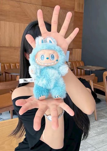 LABUBU Pastel Mavi Peluş Oyuncak Canavar