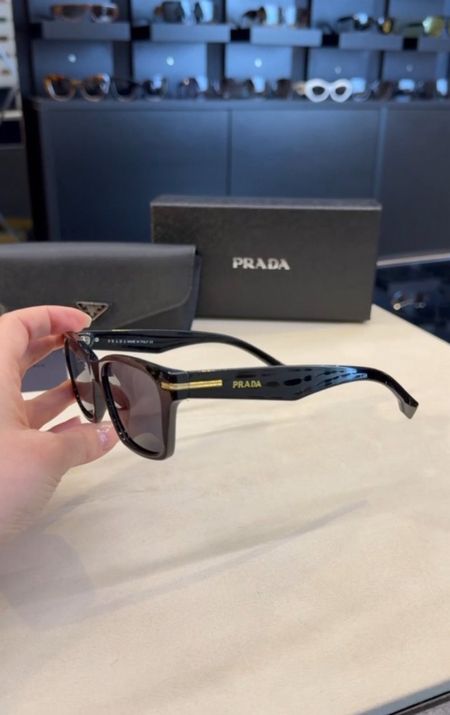 Prada Klasik Kahverengi Erkek Güneş Gözlüğü - Görsel 3