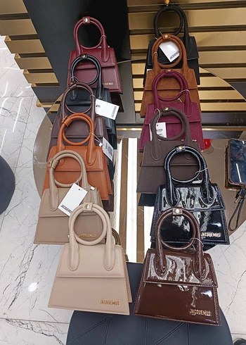 JACQUEMUS Siyah Deri Kadın Çanta - Görsel 10