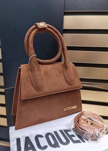 JACQUEMUS Siyah Deri Kadın Çanta - Görsel 6