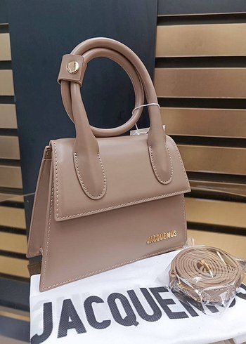 JACQUEMUS Siyah Deri Kadın Çanta - Görsel 4