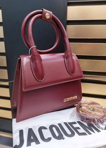 JACQUEMUS Siyah Deri Kadın Çanta - Görsel 9