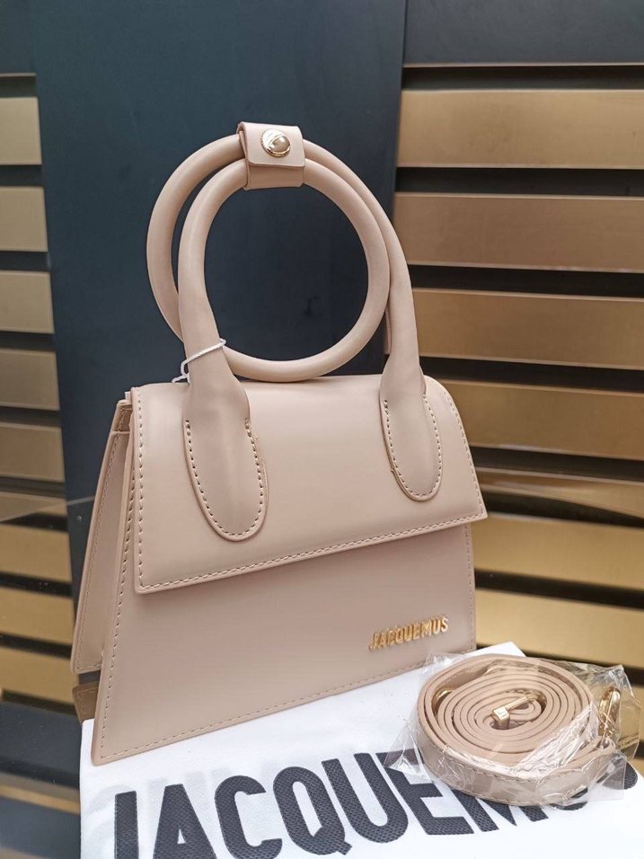 JACQUEMUS Siyah Deri Kadın Çanta - Görsel 2